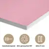 Mond - BLAH BLAH - Roze PET vilt klein -closeup_NL