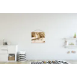 Wijn - Wijnglazen - Wit textielposter latten blank klein -kinderkamer