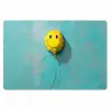 Ballon - Geel - Smiley Placemat vinyl groot -zzsfeer1_Kitchenyeah-website