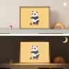 Panda - Step - Geel Light Box met batterij (Wandlamp kind) middel -sfeer3_kind