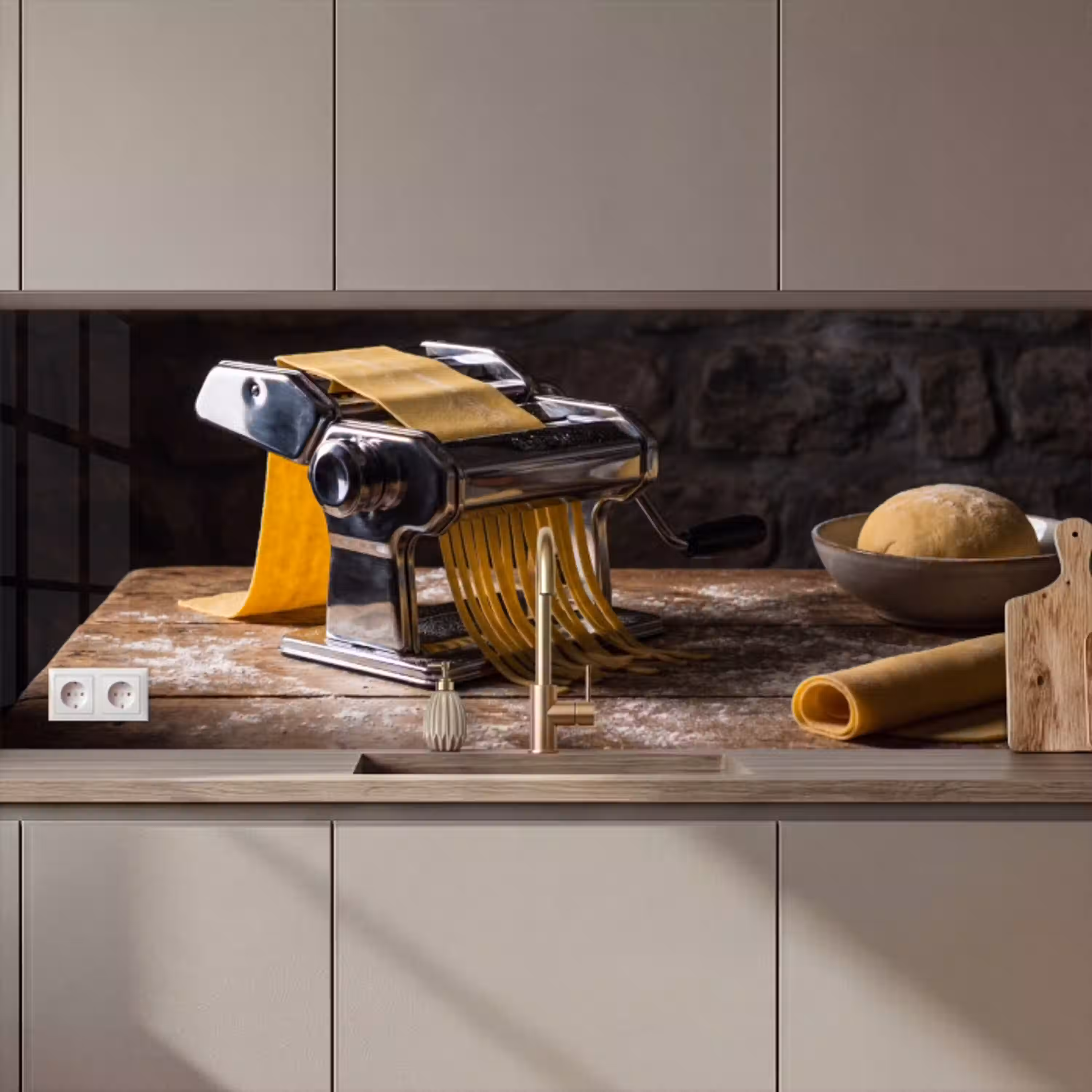 Pasta - Vers - Koken keuken achterwand 2 middel zz_3dshopping