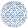 Frans - Citroen - Royaal  - Blauw - Wit Wandcirkel kunststof plaat 5mm dik klein 188 -3d