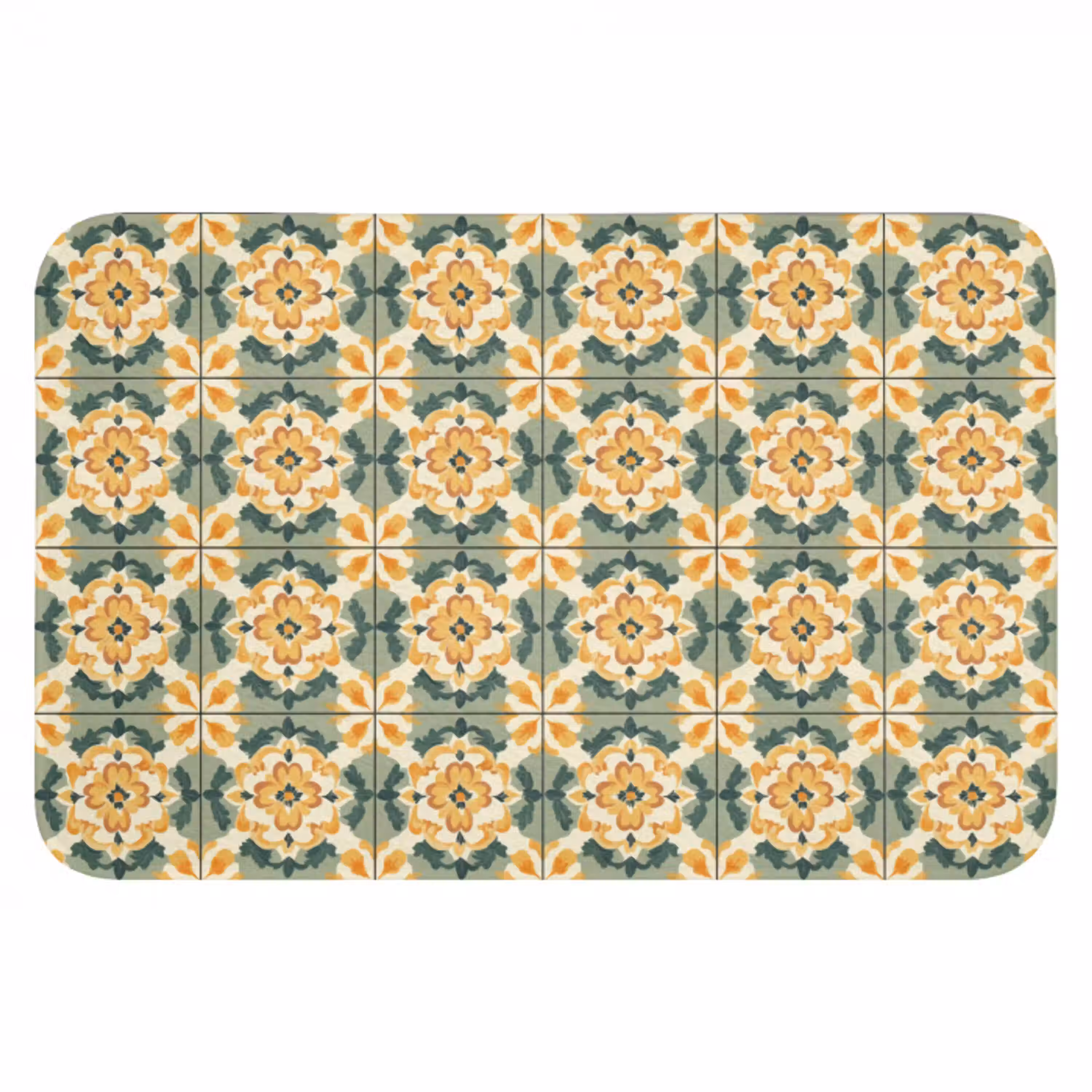 Keramiek - Verweerd - Kleurrijk WCmat klein 1009 -3d