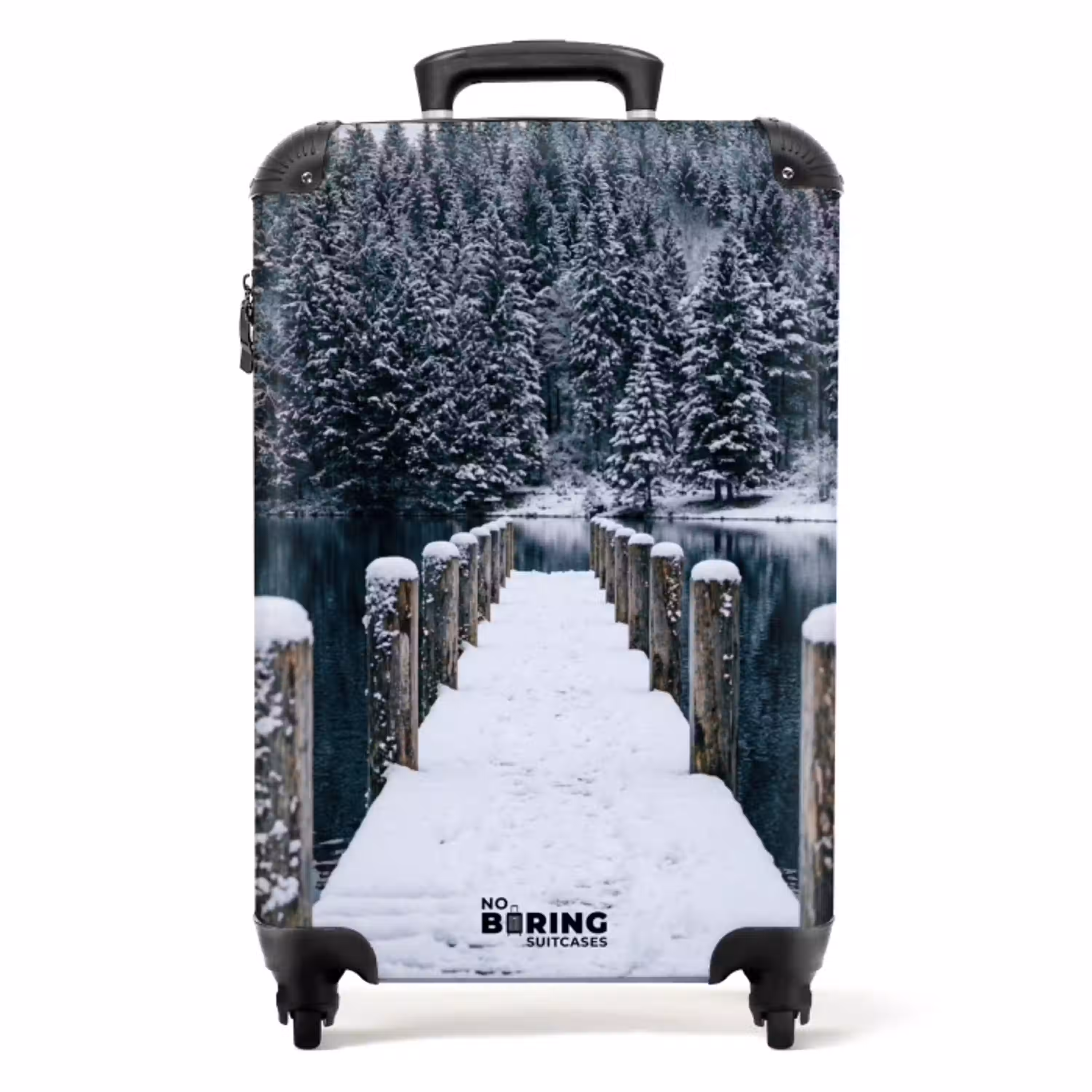 Steiger - Meer - Sneeuw - Bergen - Rustgevend NBS - Handbagage koffer - Volwassenen Unisex middel -productfoto_recht