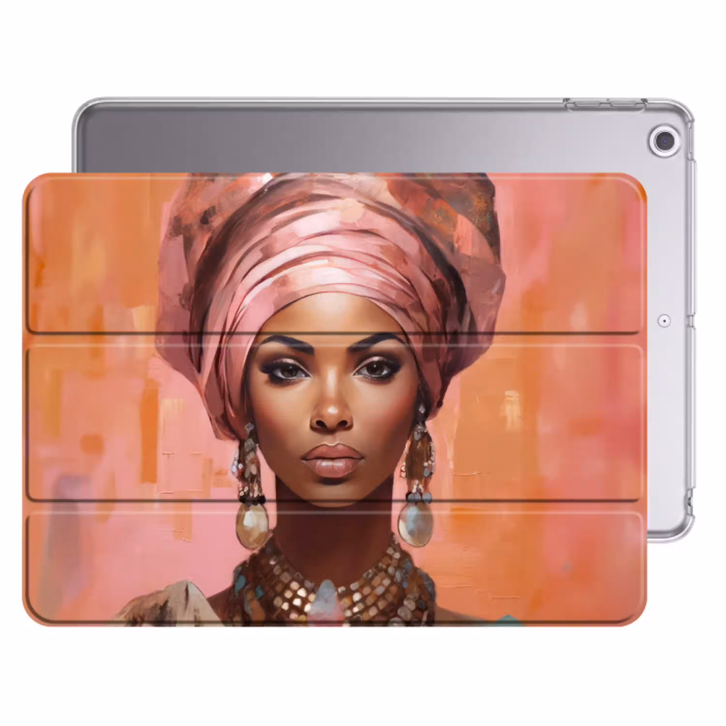 Kunst - Vrouw - Roze - Sieraden - Portret Apple iPad 2017 middel -threedimensional_3d_global
