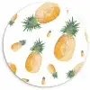 Ananas Aquarelle KitchenYeah - Keuken - Wandcirkel Forex klein -3d
