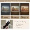 Klaprozen - Rood - Heuvels - Landschap Light Box met batterij (Wandlamp) middel -USP_lichtkleurNL