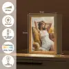 Vrouw - Kunst - Abstract - Modern Light Box met kabel (Tafellamp) klein -USP_NL