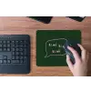 Tekstwolkje - Donkergroen - BLAH BLAH BLAH muismat rubber klein -toetsenbord