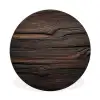 Hout - Grillige nerven Wandcirkel aluminium klein -3d