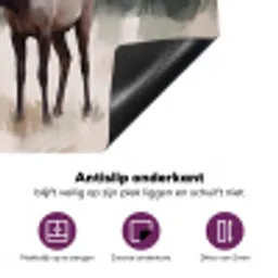 Edelhert - Gewei - Schildering - Rustiek Inductie beschermer vinyl 3mm middel -zzzzzzz-cc-onderkant