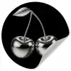 Kers - Luxueus - Metallic Wandcirkel behangsticker klein -3d