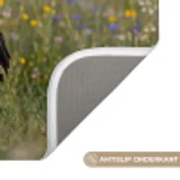 Ooienvaar - Bloemen - Weide - Kleurrijk Badmat klein -USP_AntislipNL