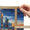 Zonsondergang Frankfurt - Stad - Skyline - Water Light Box met batterij (Wandlamp) middel -USP_websiteprintNL