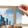 Bomen Frankfurt- Stad - Skyline - Brug Light Box met batterij (Wandlamp) middel -USP_websiteprintNL