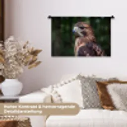 Buizerd - Roofvogel - Natuur - Bruin Wandkleed katoen klein -tsfeer1_DE