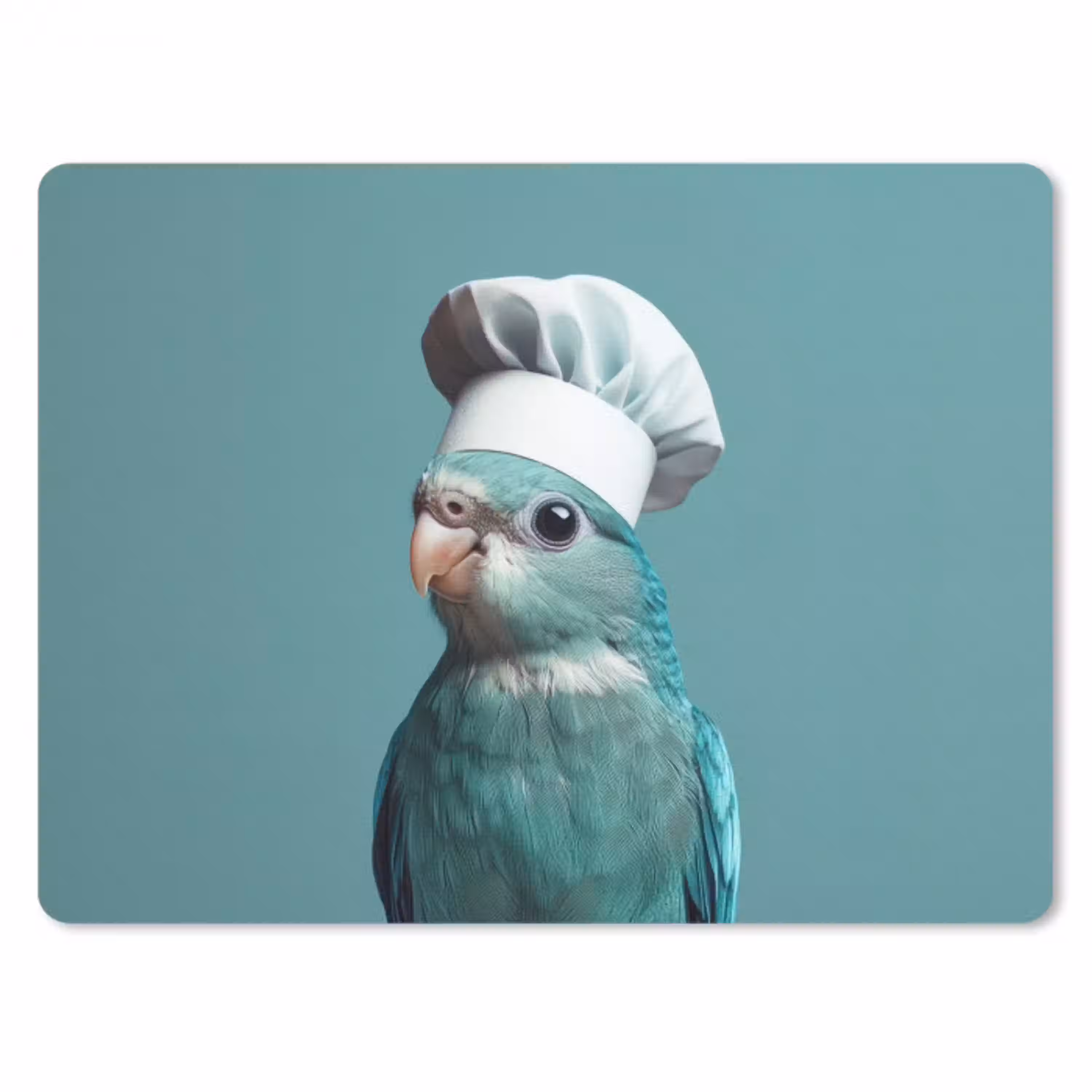 Parkiet - Vogel - Koksmuts - Cute muismat rubber klein -3d