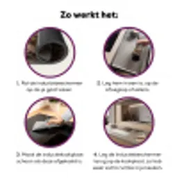 Berglandschap - Meer - Bergen - Vallei - Klassiek Inductie beschermer vinyl 3mm middel -zzzzzzz-cc-werking