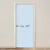Why not - Blauw - Donker blauw - Quote deurposter klein -3d_beige