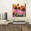 Bloemen - Paars - Bijen aluminium wit klein -sfeer1