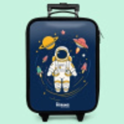 Astronaut - Planeet - Sterren - Raket Kinderkoffer - Zwart klein -zzz_website3d_nbs2
