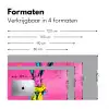 Konijn - Felroze - Sjaal - Abstract Muismat XXL klein -sfeer5
