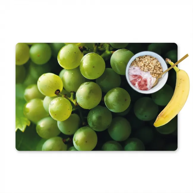 Druiven - Tros - Groen Placemat vinyl groot -zzzproduct_Kitchenyeah-website