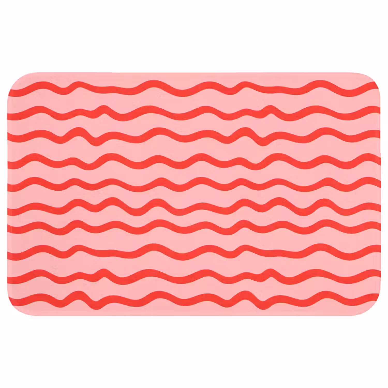 Badmat - Speels - Patroon - Rood