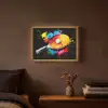 Graffiti - Sport - Tafeltennis - Verf Light Box met batterij (Wandlamp) middel -sfeer4
