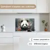 Panda - Wilde dieren - Bloemen - Natuur keuken achterwand spatscherm klein -sfeer4_FR