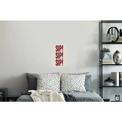Japandi - Vintage - Decoratie - Rood Muursticker klein -slaapkamer