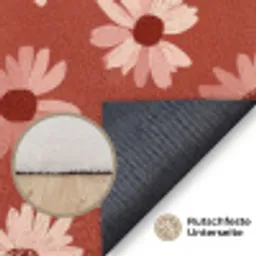 Madelief - Retro - Terracotta Vloerkleed Rechthoek klein 1091 -uniquesellingpoint_antislip_DE_DE