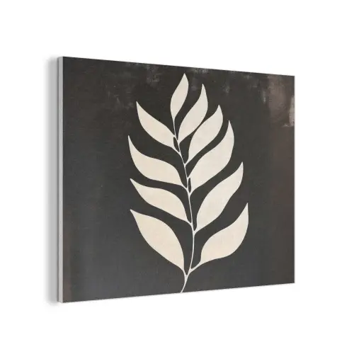 Blad - Wit - Minimalistisch PET vilt klein -3d