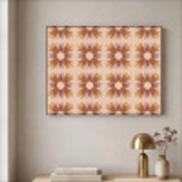 Ornament - Patroon - Oker Textielframe zwart klein 947 -sfeer2