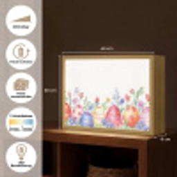 Bloementuin - Kleurrijk - Eieren Light Box met batterij (Wandlamp) middel -USP_websiteoverzichtDE