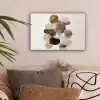 Ovaal - Kleurvlakken - Penseelstreken canvas 2cm klein -sfeer1