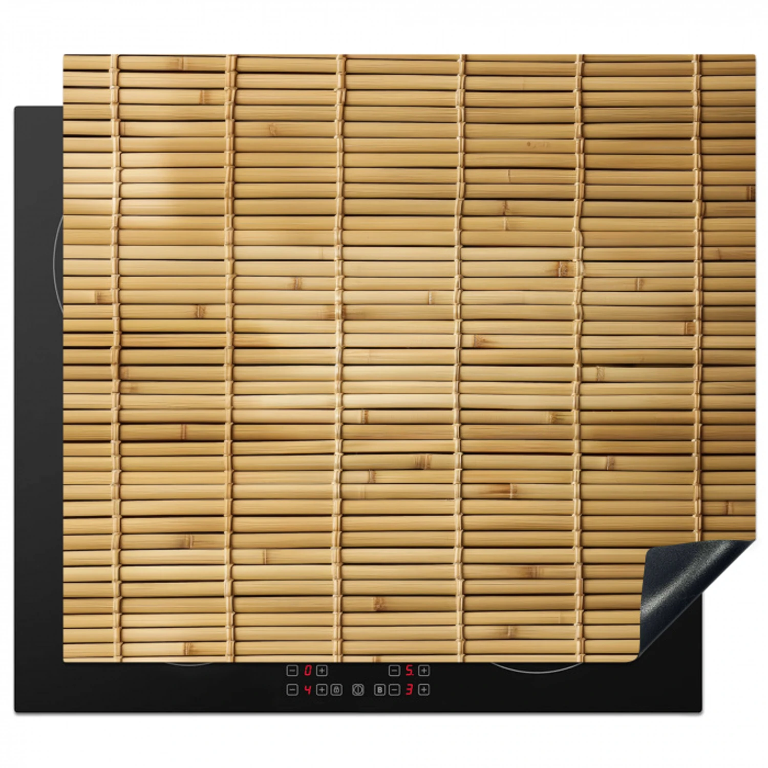 Symmetrie van Bamboe Inductie beschermer vinyl 3mm middel -3d