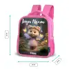 Beer - Vlinders - Bos - Fairy Kinderrugzak - Roze middel -productfoto_formaten