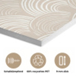 Golven - Structuur - Beige PET vilt klein 837 -closeup_DE