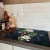 Glasstukjes - Leliebladeren - Vis - Oranje Inductie beschermer vinyl 3mm klein -sfeer3