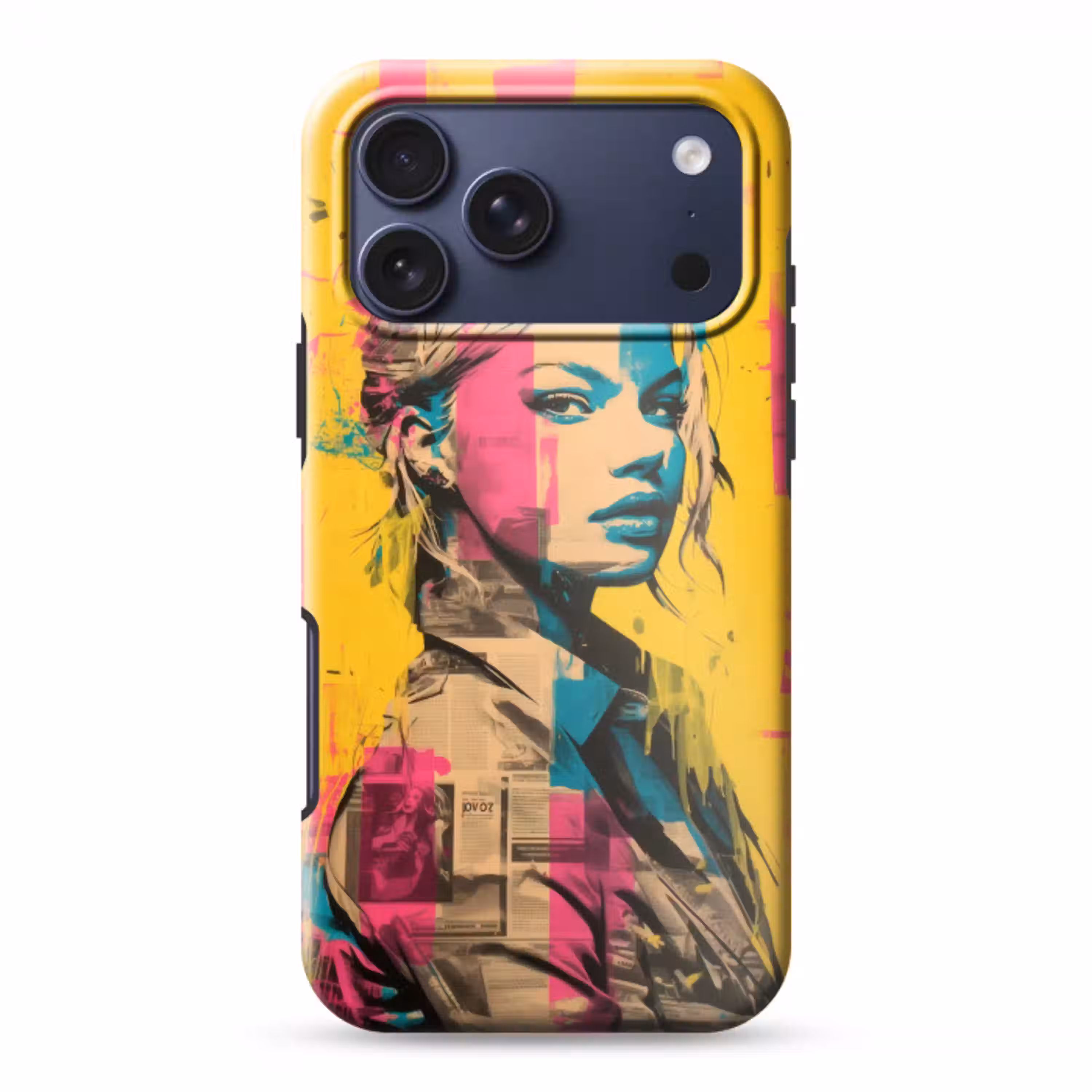 Vrouw - Verfstrepen - Gekleurd Toughcase MagSafe Apple iPhone 17 Pro Max klein -3d