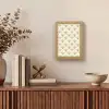 Waaier - Motief -  Goud Light Box met kabel (Tafellamp) klein 925 -sfeer2
