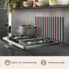 Verticale strepen - Groen - Roze keuken achterwand spatscherm klein 900 -usp_NL