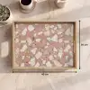 Roze - Decoratie - Stenen - Terrazzo Dienblad Rechthoek middel -USP_Formaat