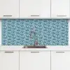 Klein - Oceaan - Walvis - Zeester keuken achterwand 2 middel 871 -3d