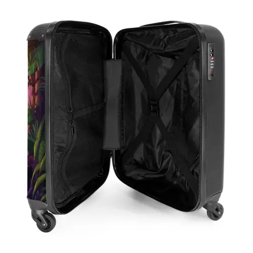 Fernando flamingo Koffer - NBS - Handbagage middel -binnenkant