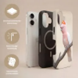 Papagaai - Tak - Roze Toughcase MagSafe Apple iPhone 17 klein -USP_Lagen_NL