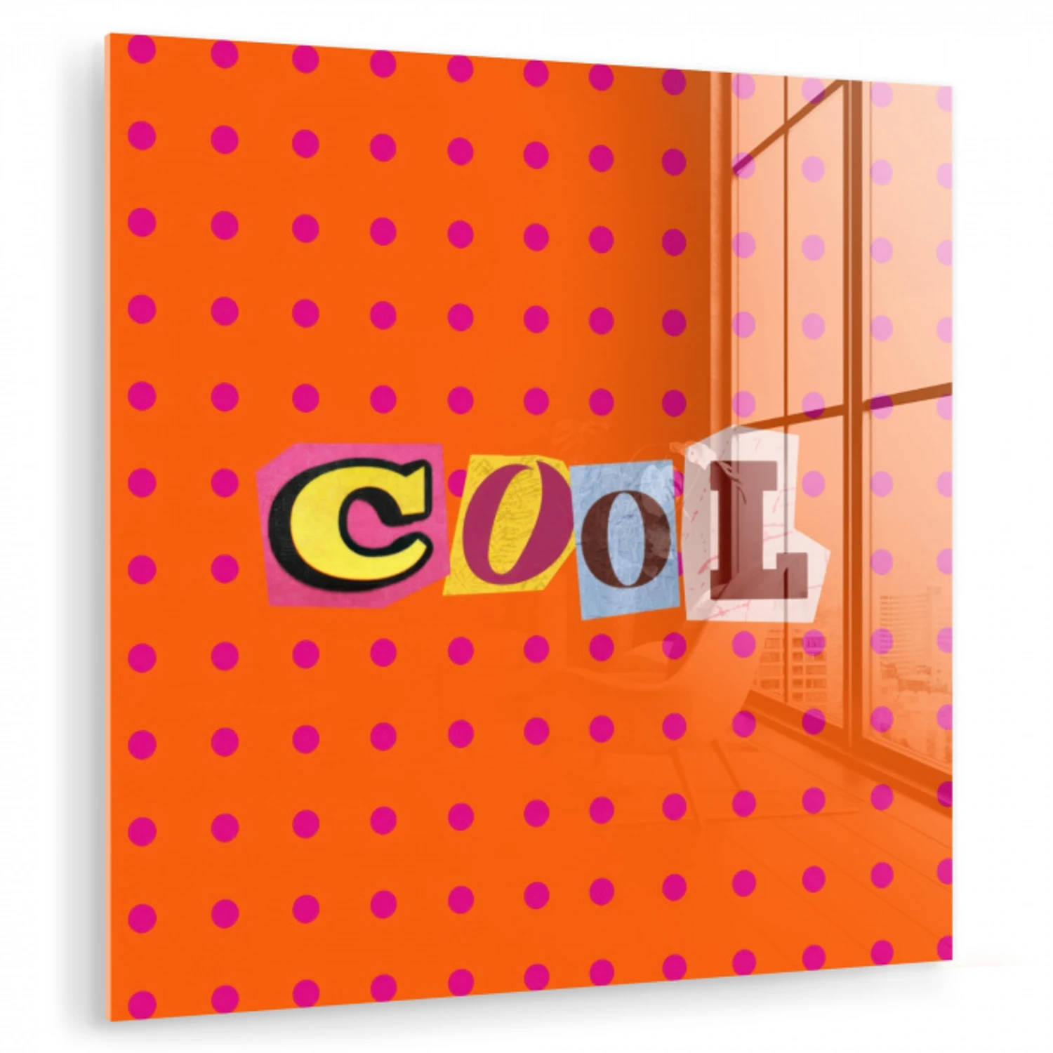 Cool - Stippen - Oranje plexiglas 5mm klein -zzzproduct_nieuw