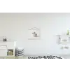 Badeend - Minimalistisch - Wit textielposter latten blank klein -kinderkamer