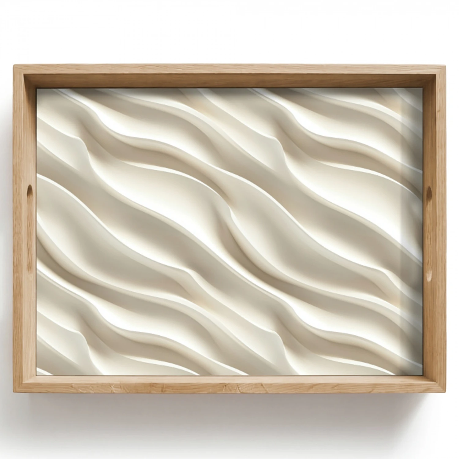 Diagonaal - Golven - Crème Dienblad Rechthoek middel 911 -z3d_shopping